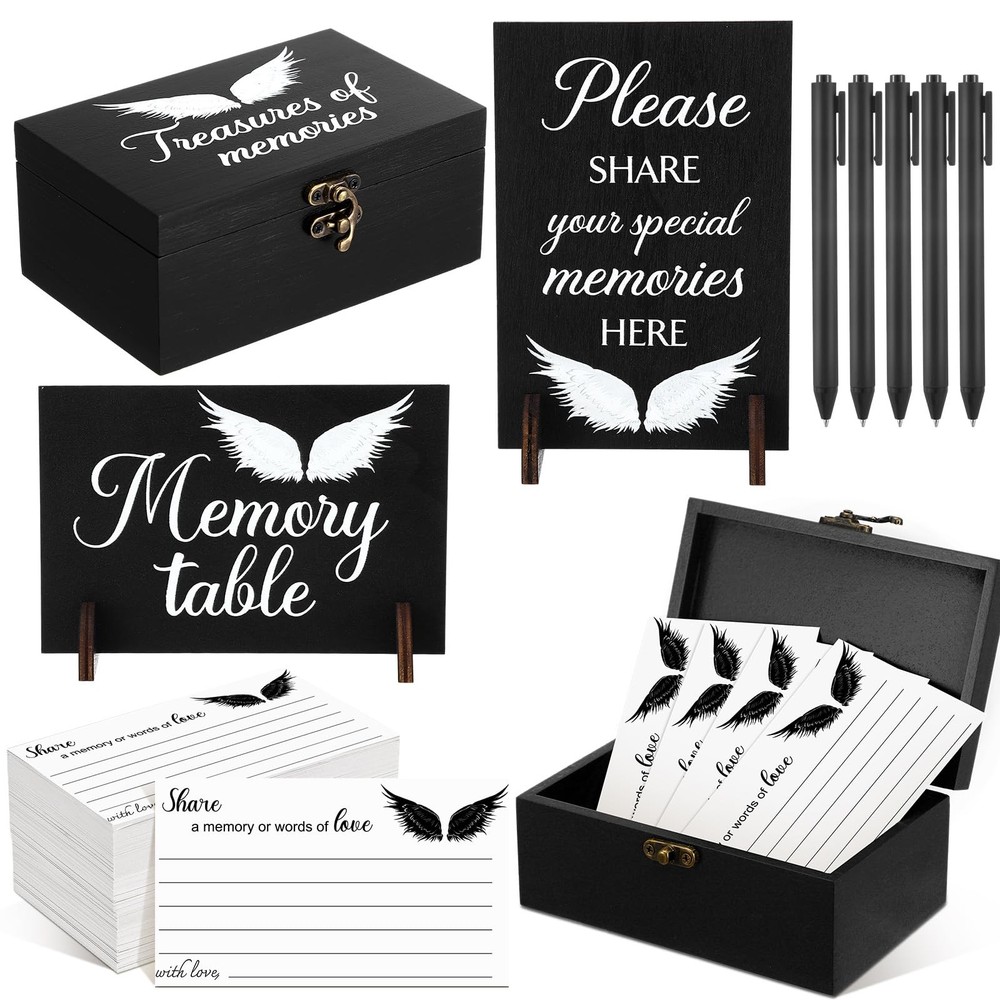 112 Pcs Celebration of Life Memory Cards Set Share a Memory Cards with Box 2 …