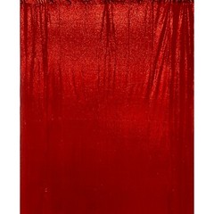 (2) red 6 ft x 7 ft Sequined Backdrop Curtain Wedding Party Decorations