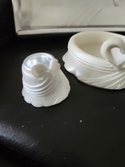 Wedding Set 10 Piece Set Swish Double Hearts White New