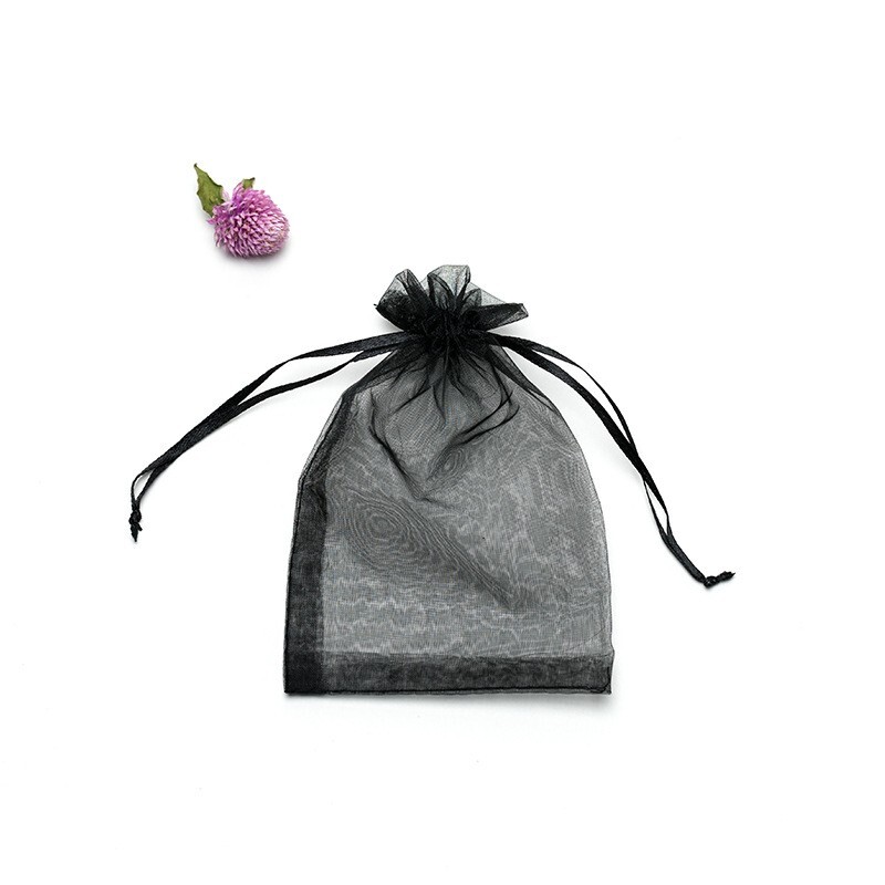 100pcs Mini Drawstring Organza Bags Party Gift Pouches Jewelry Packing 70x90mm
