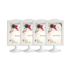 Rikyo 4 Pack Standing Photo Frames,Self Standing Photo,Vertical Mount Sign Ho…