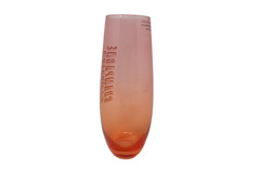 Slant Collections Champagne Campaign Glass Stemless Flute 10oz for Wedding/Party