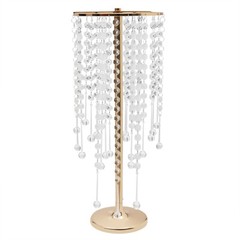 10 Pieces Crystal Acrylic Table Centerpieces Gold Flower Stand For Wedding Party