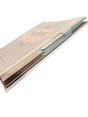 Workman Publishing Wedding Planner Organizer Blue Beige 3 Ring Binder w/Pockets