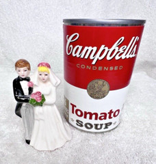 Norcrest Bone China Miniature Bride and Groom 2 3/4 Inches Tall Blonde Brunette