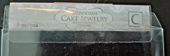 Monogram Cake Jewelry Rhinestone Silver ~C~ Cake Topper 3.5″ X 5” New Letter C