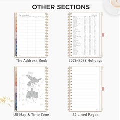 2026 Planner, Weekly and Monthly, Medium Size (5.7″ x 8.3″), Jan – Dec 2026,