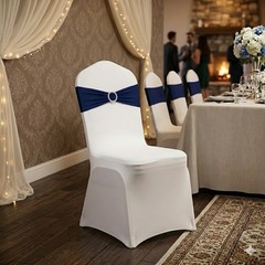 36pcs Spandex Stretch Chair Sashes With Bow Knots,Suitable For Wedding Parties