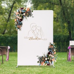 Wedding Arch Metal Rectangle Backdrop Stand Flower Balloon Frame Event 1.5*2m