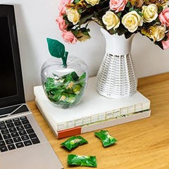 Large Clear Apple Container, Apple Shaped Candy Toy Filling Clear(1 Pack)
