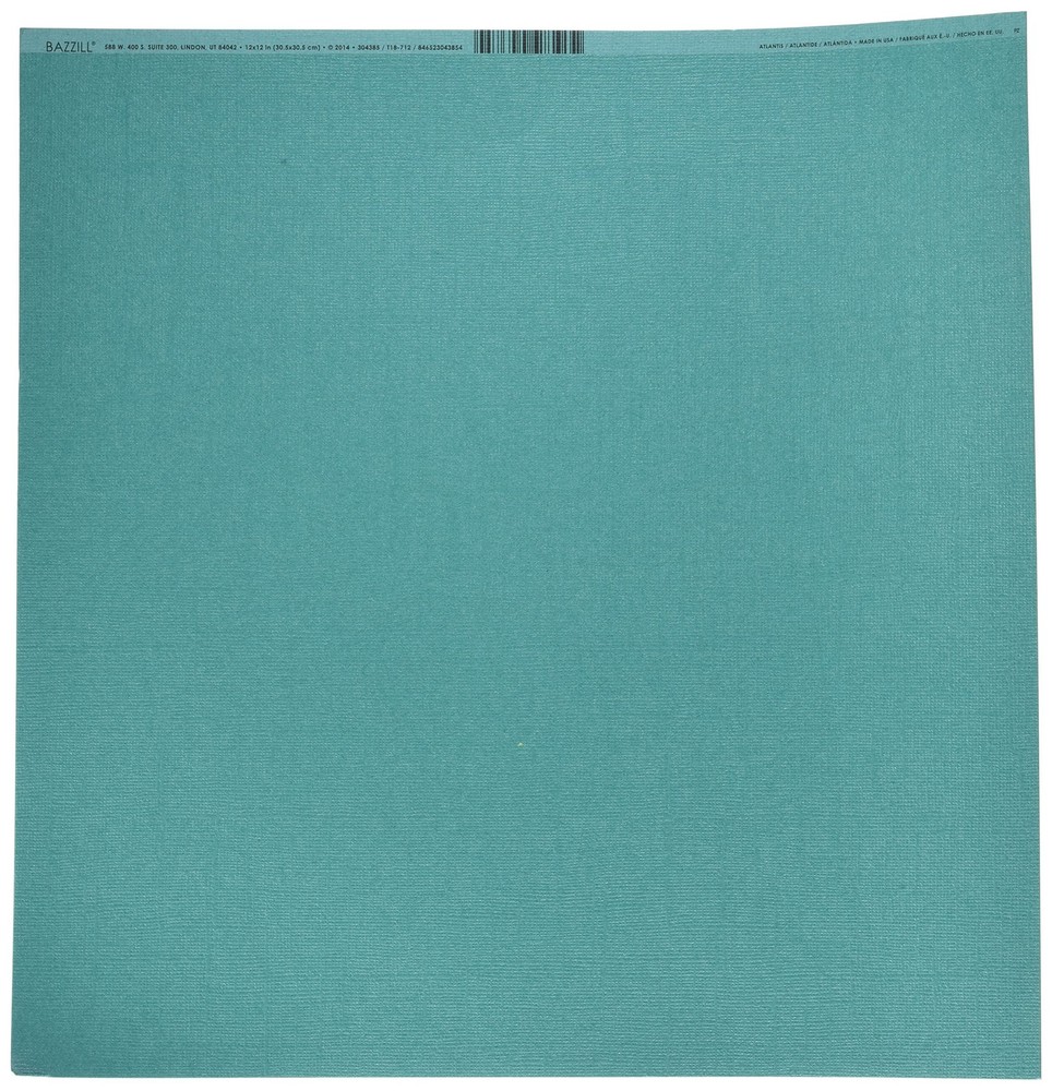 Bazzill Bling Cardstock 12″X12″-Atlantis 25 12 Inches X 12 Inches, Atlantis