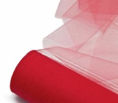 50 Yards of 18″ Wide Red Tulle Netting – 100% Nylon