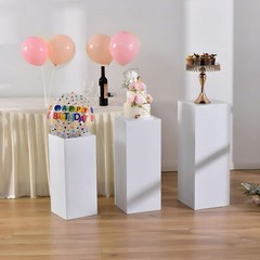 3PCS 5PCS White Metal Pedestal Stands Wedding Dessert Cake Table Display Decor