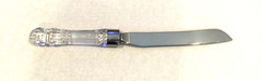Waterford Crystal & Stainless Steel Serrated Knife, Wedding Cake Knife Excellent