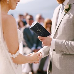 molekaus Vow Books,for Wedding Books Gift 5.5*3.5, White Black