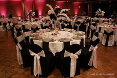 PCS Satin Chair Sashes Bows for Wedding Reception- Universal Chair 50 Purple