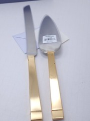 Vera Wang Wedgwood Love Knots Gold Cake Knife & Server Set