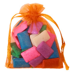 Orange Drawstring Organza Gift Bags Wedding Party Favor Pouches 20/50/100