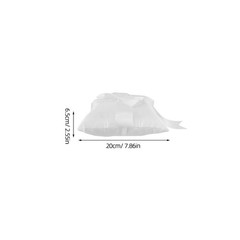 2Pcs Wedding Ceremony Ring Cushion Holder White Fabric Elegant Bowknot Pillow
