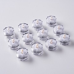 12 WARM WHITE Submergible Lights for Vases and Centerpieces Party Decorations