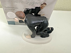 Caucasian Hooked Groom Cake Topper by Weddingstar
