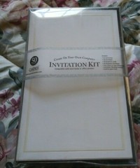 Gartner Studios Swirl Wedding Invitation Kit, Pearl, 50-Count (61042)