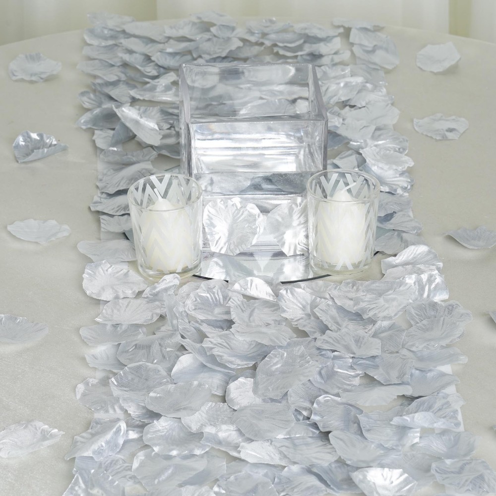 2000 Silver Silk Rose PETALS Wedding Party Light Gray Supplies Light Gray SALE