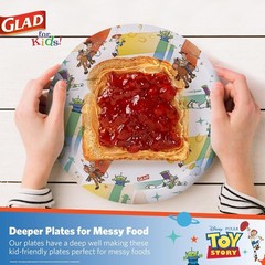 Glad For Kids Disney Pixar Toy Story Disposable Paper Plates Light Beams –
