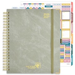 Teacher Planner 2026 Large 8.5″ x 11″ Olive Green Academic Year 2026-2027