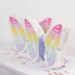 23″ x 19″ ASSORTED Paper Butterfly Pinata with Pastel Colored Wings Decorations