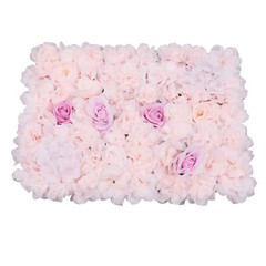 4X Artificial Flower Wall Handmade Panels Wedding Party Backdrop Home Decor US