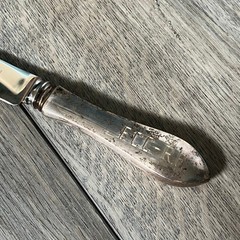 Vintage Sheffield Serrated Cake Knife Sterling Silver Handle Wedding Bread Knife