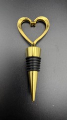 24PCS Wedding Favors & Bags Metal Alloy Heart Wine Bottle Stopper Champagne NEW