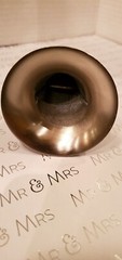 NEW! Vintage Look Bridal Bouquet Holder Tussy Mussy Posy BRUSHED PEWTER Look