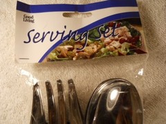 3X 6 PC Fork & Spoon Serving Set 9″ Long Weddings Parties Plastics DS247