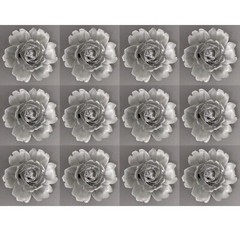 Ceramic Flower Decorative Silver 2.25″Diameter 1.25″Tall Set of 12