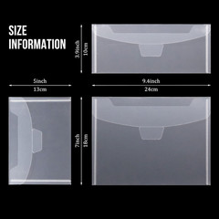 6PCS Scrapbook Paper Storage and 30 Pieces 7X5 Inches Clear Stamp & Die Plastic