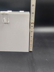 White 8” Cube Acrylic Card Box Wedding Bridal Shower Party Plain Lockable