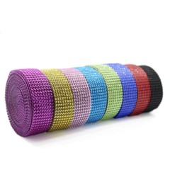 10Yards 8Rows Diamond Mesh Wrap Roll Rhinestone Crystal Ribbons Party Decoration