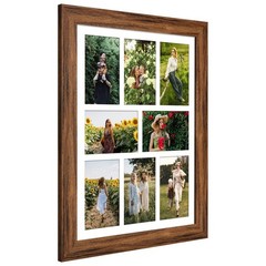 13×17 Picture Frame Display 8 opening 4X6 Picture Frame Collage,Multi Photo F…