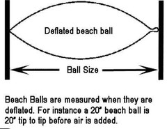 48″ CRYSTAL CLEAR Inflatable Beach Ball – Glossy Vinyl Pool / Wedding Party Toy