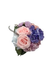 Pink Lavender Blue Bridal Bouquet, Pastel Wedding Flowers, Bouquet, Silk Flower