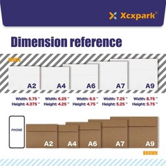 Xxcxpark 120 Qty Printable A4 120 Envelopes (4.25″ x 6.25″), White