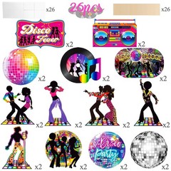 26pcs 1970s Disco Fever Party Centerpiece Sticks 70s Disco Party Decorations …