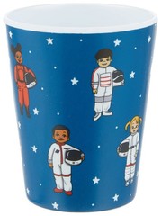 Colorfull Plates 3 Piece Kids Dinnerware Set Space Themed Bpa-Free Melamine