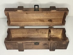 Mr And Mrs Wine Gift Box Wooden Rustic Wedding Favors 13 Inch X 3.5 Inch