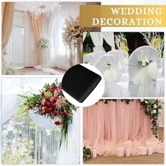 Black Tulle Fabric Roll 54in x 100Yds for Wedding Party DIY Craft Decor