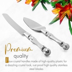 Serrated Blade Cake Server Set – Ideal for Weddings, Birthdays, and Parties