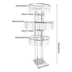 Metal Wedding Flower Stand Crystal-like Pedestal Stand 10kg/22lbs For Parties