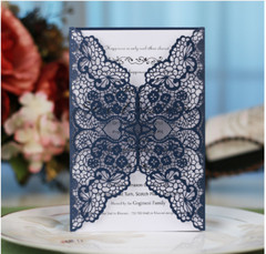 10PCS Laser Cut Party Invitations Sweet 16, Wedding, Quinceanera Party Card